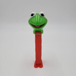 Vintage Kermit the Frog Pez Dispenser Green Red Jim Hensen Muppets